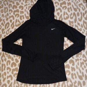 Nike Black Hoodie with White Logo